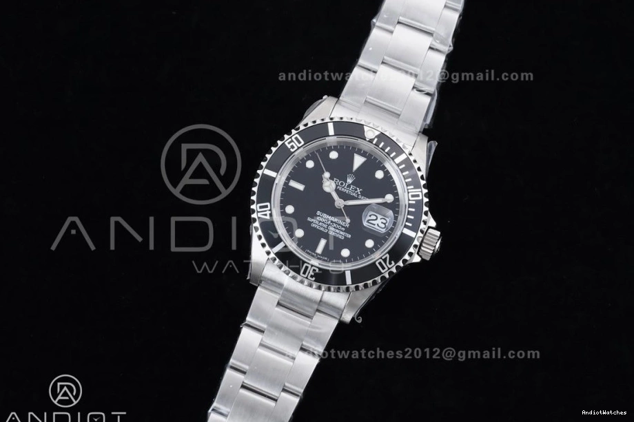 1143 TMF LN Best 16610 Edition Steel Black Rehaut 904L Bracelet Engraving No on SS Submariner SH 1:1 Resilient 0114